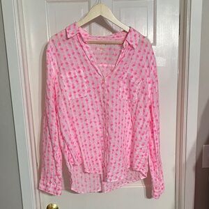 Lilly Pulitzer Pink and White Blouse